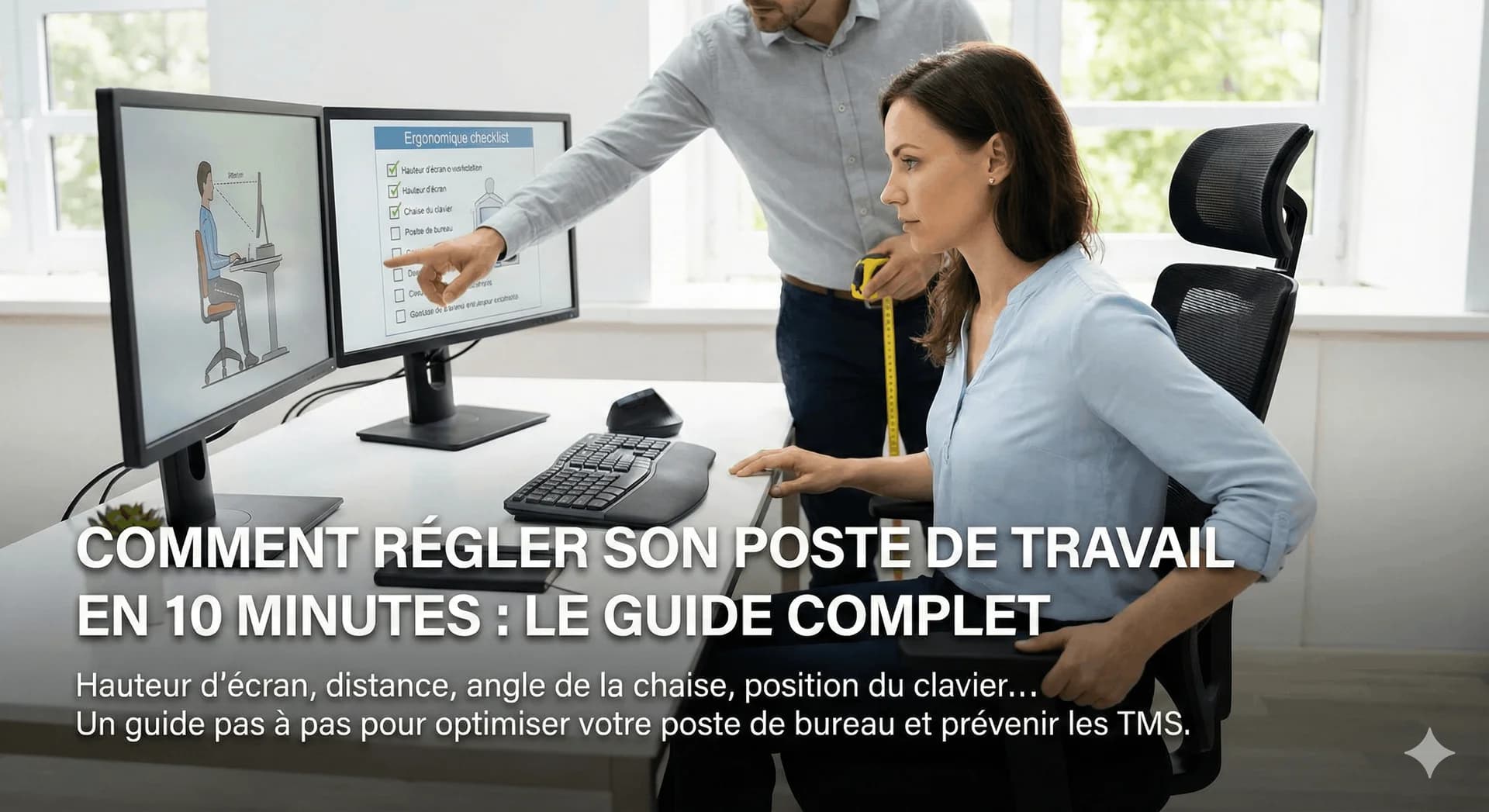 Comment régler son poste de travail en 10 minutes : le guide complet - Prévention & Santé