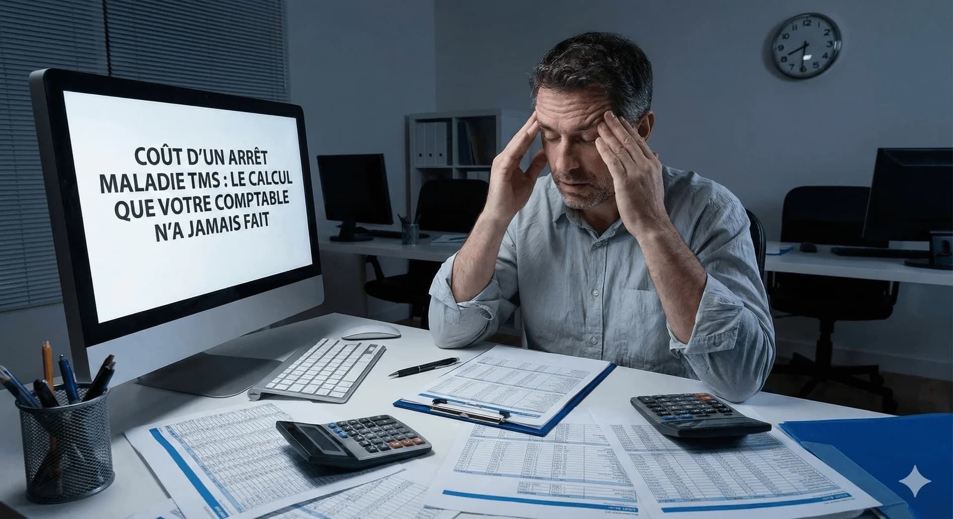 Coût d'un arrêt maladie TMS : le calcul que votre comptable n'a jamais fait