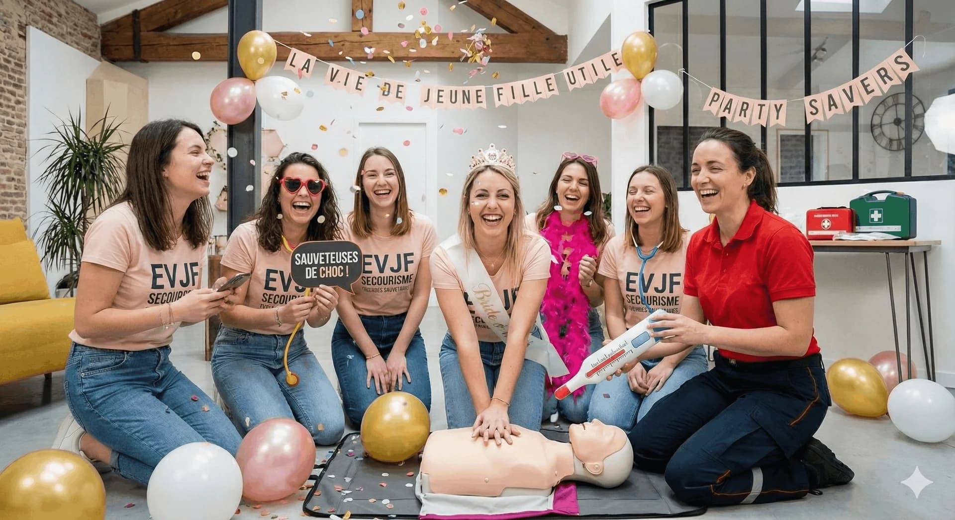 EVJF secourisme : l'enterrement de vie de jeune fille utile