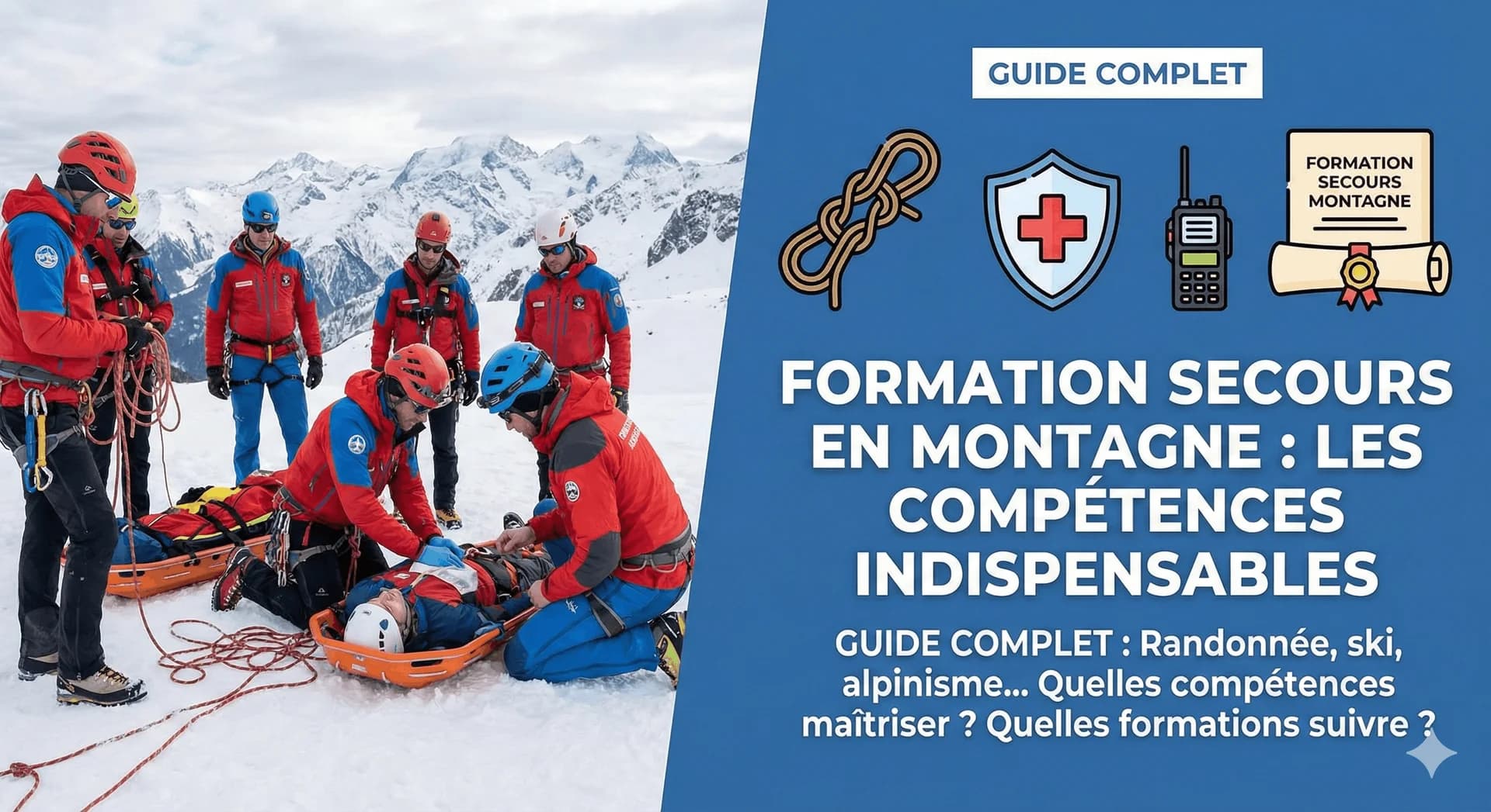 Formation secours en montagne : les compétences indispensables