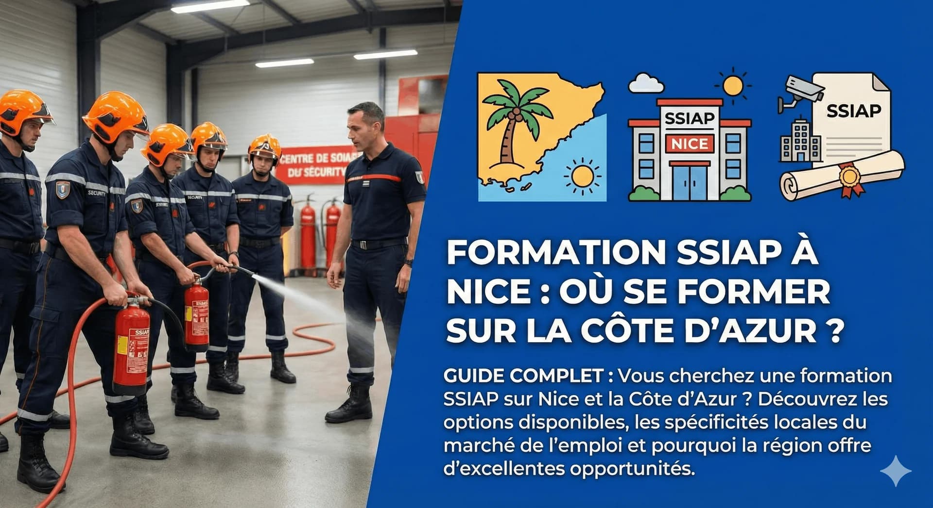 Formation SSIAP à Nice : où se former sur la Côte d'Azur ?