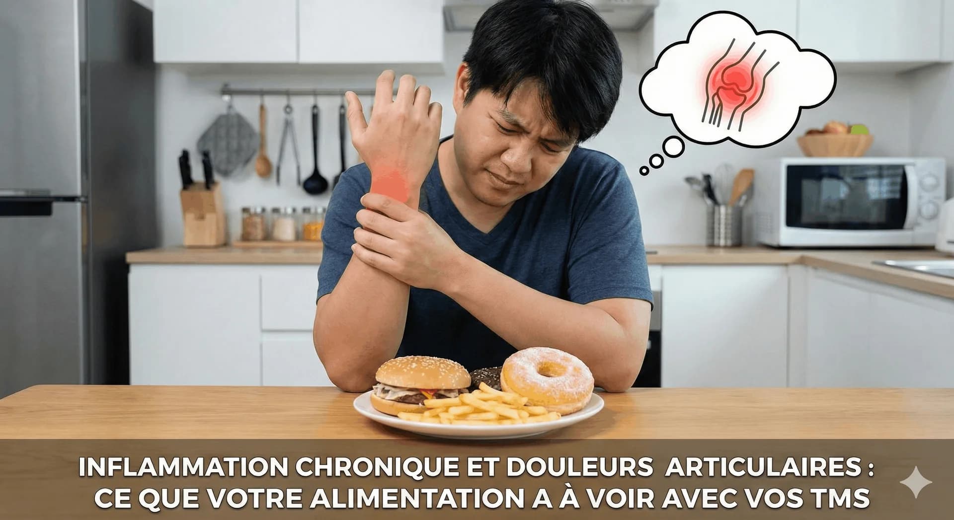 Inflammation chronique et douleurs articulaires : ce que votre alimentation a à voir avec vos TMS - Prévention & Santé