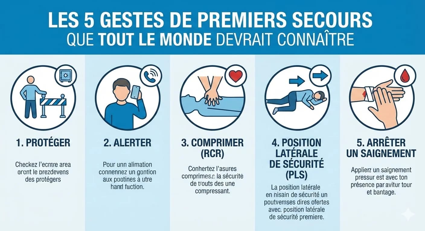 Les 5 gestes de premiers secours que tout le monde devrait connaître