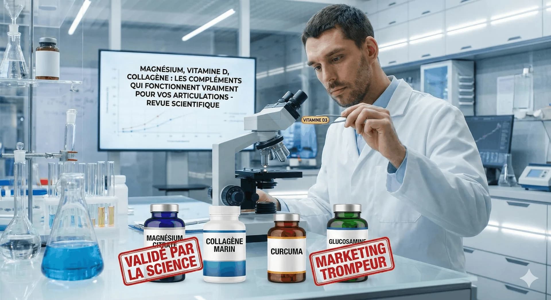 Magnésium, vitamine D, collagène : les compléments qui fonctionnent vraiment pour vos articulations