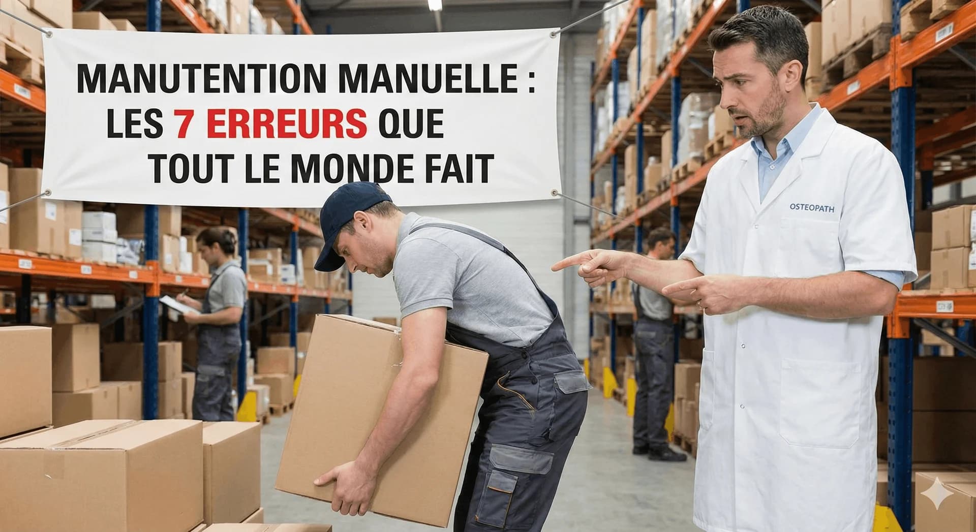 Manutention manuelle : les 7 erreurs que tout le monde fait (et comment les corriger)