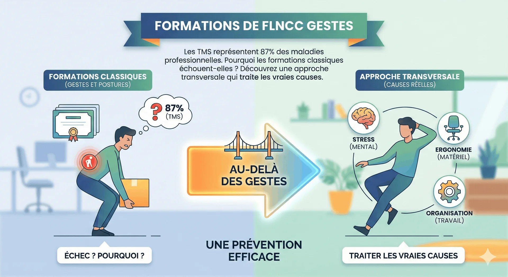 Prévention des TMS en entreprise : au-delà des gestes et postures