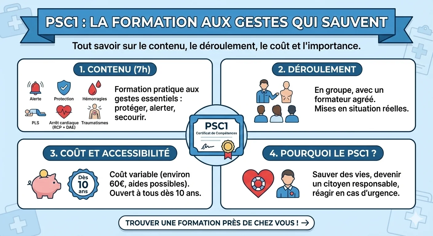 PSC1 : tout savoir sur la formation aux gestes qui sauvent