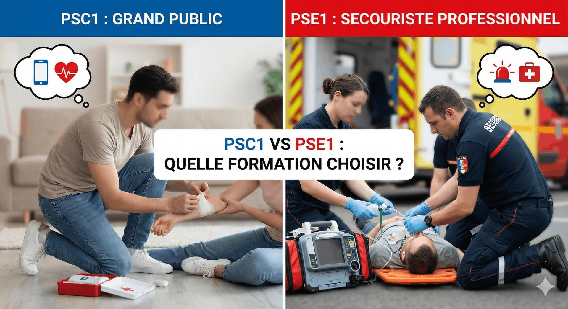 PSC1 vs PSE1 : quelle formation de secourisme choisir ?