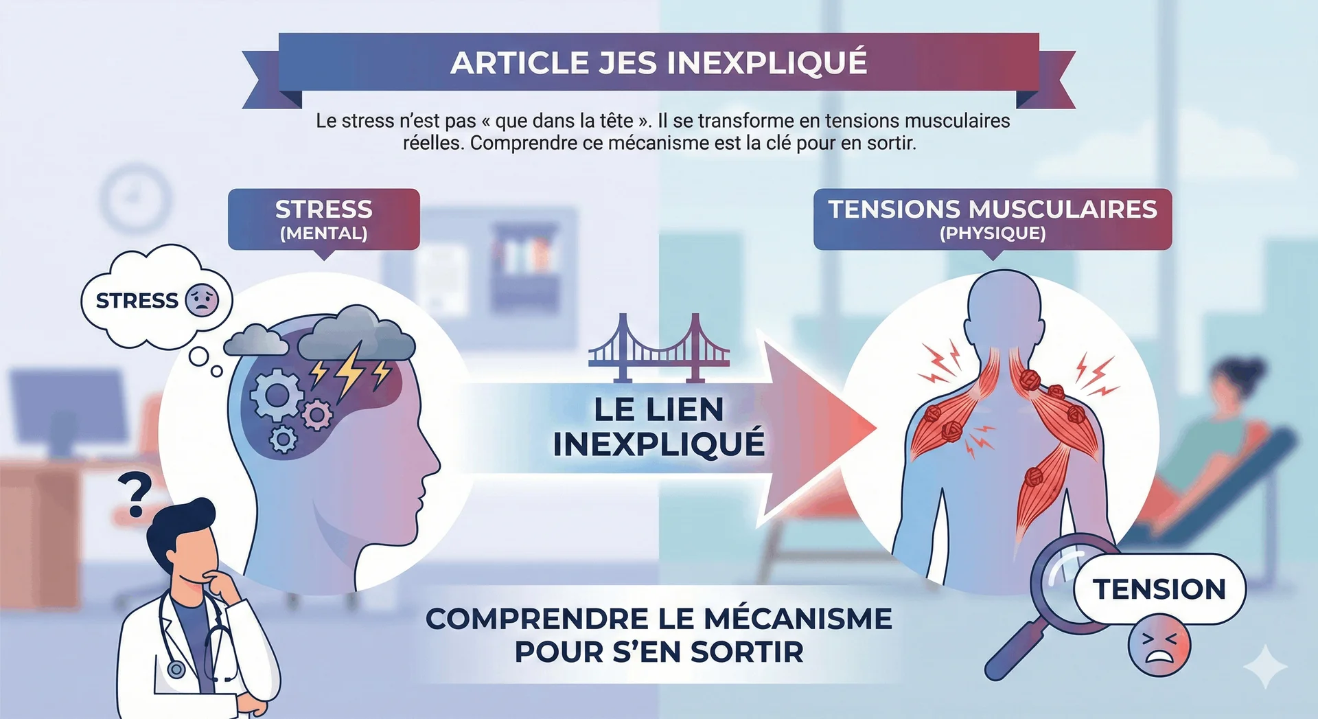 Stress et tensions musculaires : le lien que votre médecin ne vous explique pas