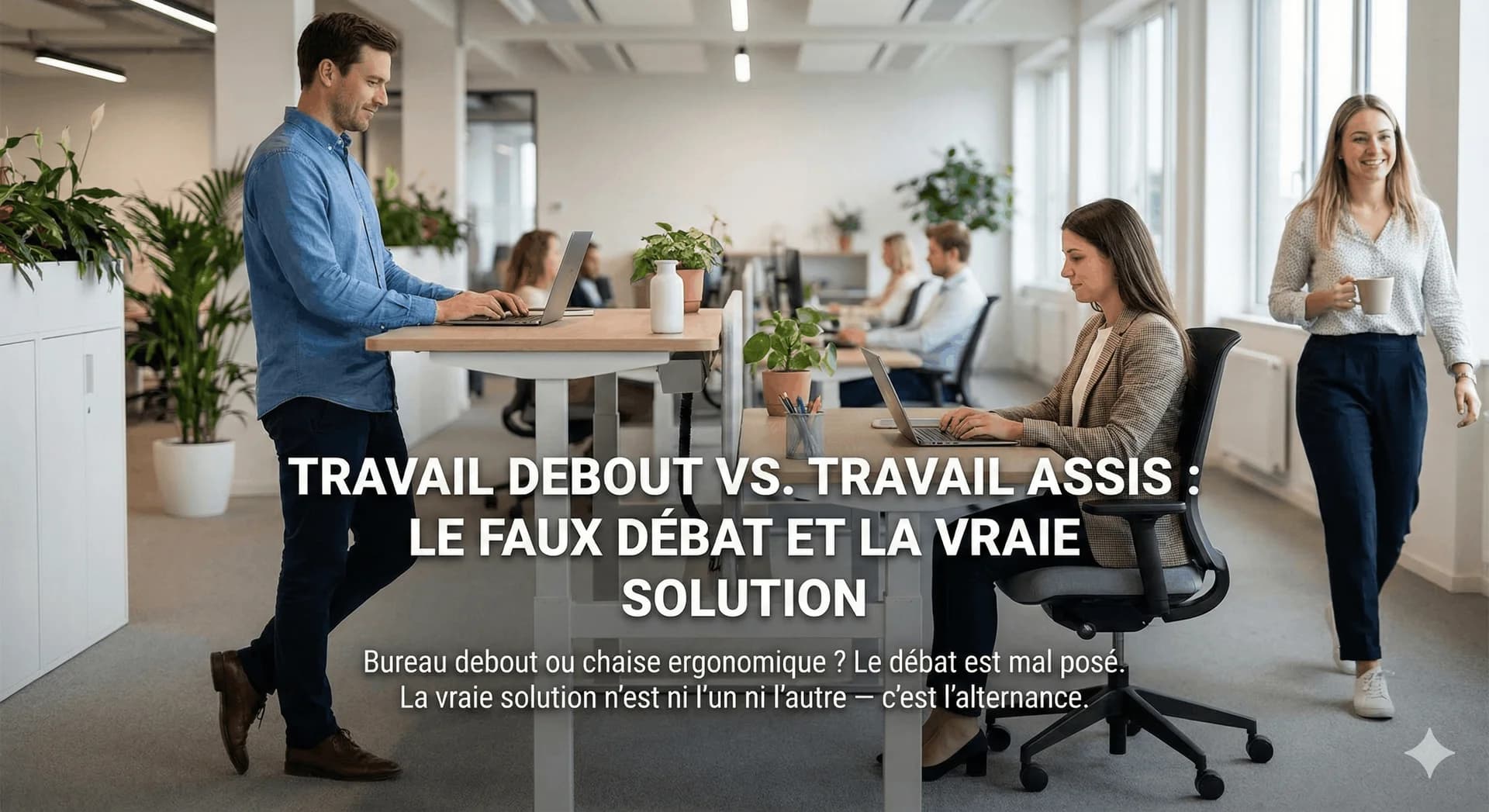 Travail debout vs. travail assis : le faux débat et la vraie solution